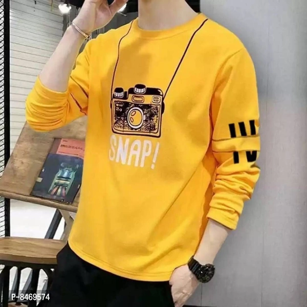 Classic Cotton Blend Printed Tshirt for Men - P-8469574, 9886446, XL