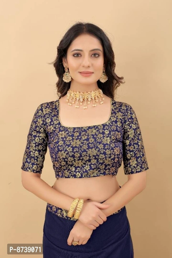 Art Silk Superline Saree With Blouse Piece - Free Size, 9886446, P-8739071