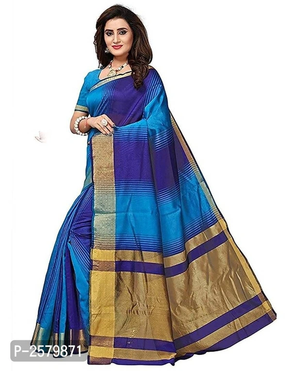 Stylish Cotton Silk Saree With Blouse Piece - P-2579871, 9886446