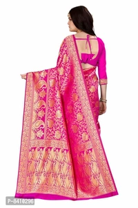 Beautiful Banarasi Silk Woven Design Saree with Blouse piece - P-8410296, 9886446