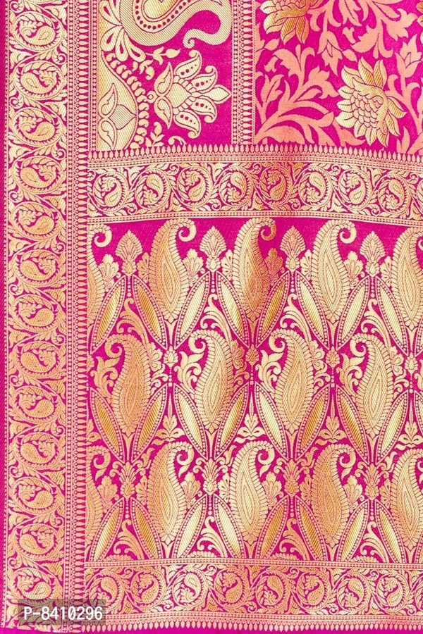Beautiful Banarasi Silk Woven Design Saree with Blouse piece - P-8410296, 9886446