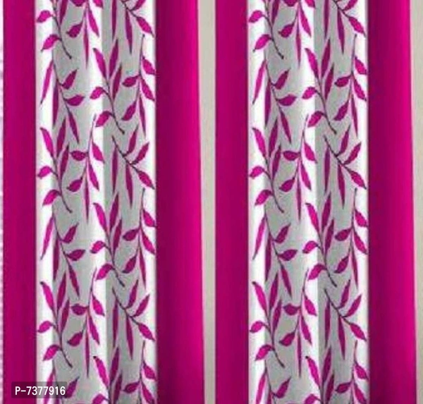 Stylish Fancy Polyester Eyelet Fitting Curtains Set Of 5 - P-7377916, 9886446