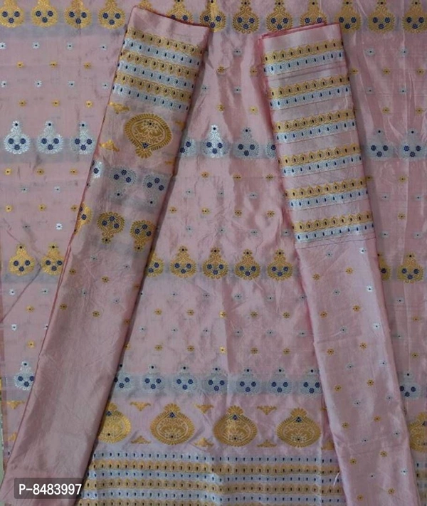 Asamees Mekhla Chador With Gold Zari Weaving Work Mekhla sador (Mixpaat) - 9886446, P-8483997