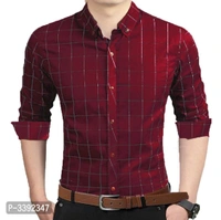 Checked Cotton Slim Fit Casual Shirt - P-3392347, 9886446, M