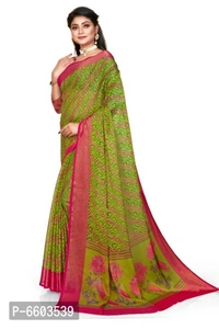 Beautiful Brasso Saree with Blouse piece - P-6603539, 9886446