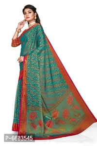 Beautiful Brasso Saree with Blouse piece - P-6603545, 9886446