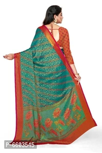 Beautiful Brasso Saree with Blouse piece - P-6603545, 9886446