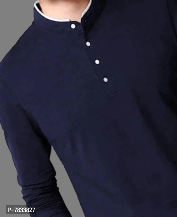Men Solid Henley Neck T-shirt - P-7833827, 9886446, L