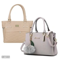 Stylish Fashionable PU Handbags Combo For Women Pack Of 2 - P-8807174, 9886446