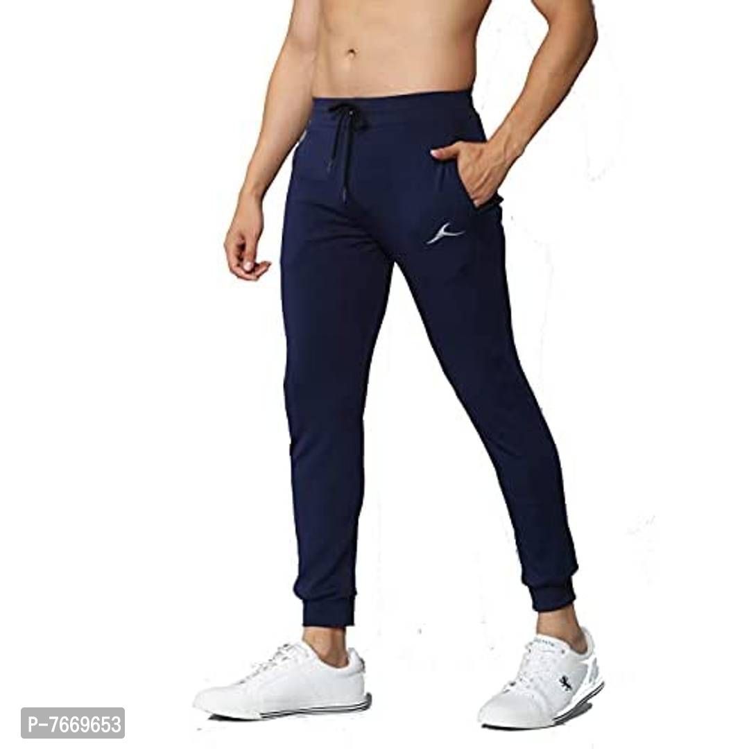Cream Track Pant for Men - Solid & 100% Cotton Slim Fit | JadeBlue