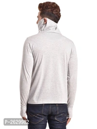 Pause Silver Cotton Solid High Neck T ShirtSize:  - 9886446, P-2629982, S