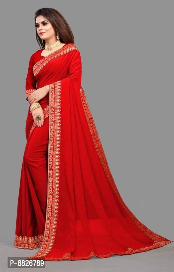 Trendy Art Silk Saree with Blouse Piece for Women - P-8826789