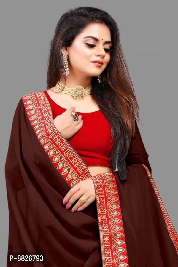 Trendy Art Silk Saree with Blouse Piece for Women - P-8826793