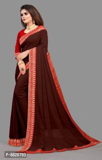 Trendy Art Silk Saree with Blouse Piece for Women - P-8826793