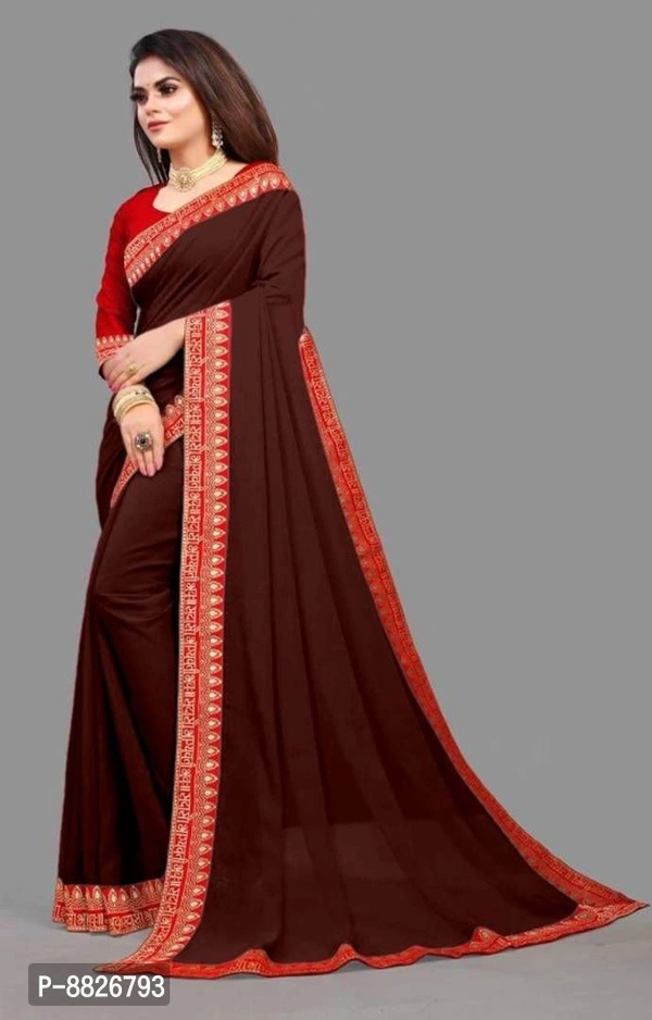 Trendy Art Silk Saree with Blouse Piece for Women - P-8826793