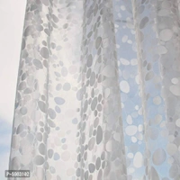 PVC Ac Transparent Printed Coin Design Curtain Set of 2 (Width-54 Inches X Height-84 Inches) 7 Feet. - P-5983102