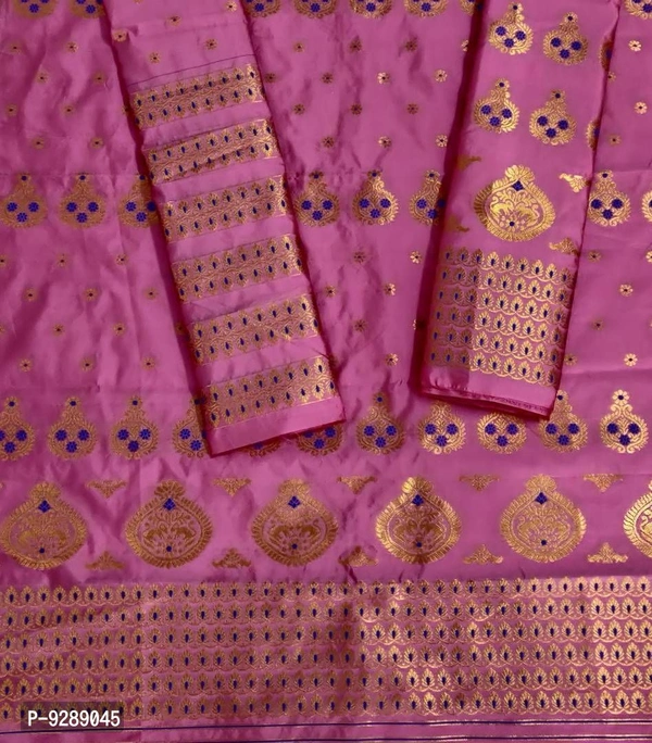 Beautiful Cotton Silk Saree With Blouse Piece For Women - P-9289045
