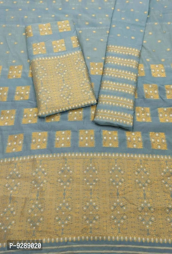 Beautiful Cotton Silk Saree With Blouse Piece For Women - P-9289020