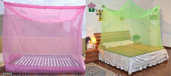 Multicolor Double Bed Mosquito Net - Pack Of 2 - P-2702593, Double