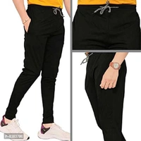 KAFF Men's Slim Fit Polyester Blend Track Pant (POLY BLEND DRY FIT TRACK PANT_Black, Light Grey_XL) - XL, P-8383706
