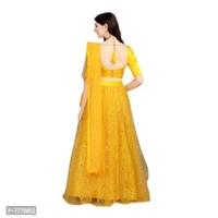 Drashti Villa Women's Embellished, Self Design Semi Stitched Lehenga Choli (Yellow) - P-7778052