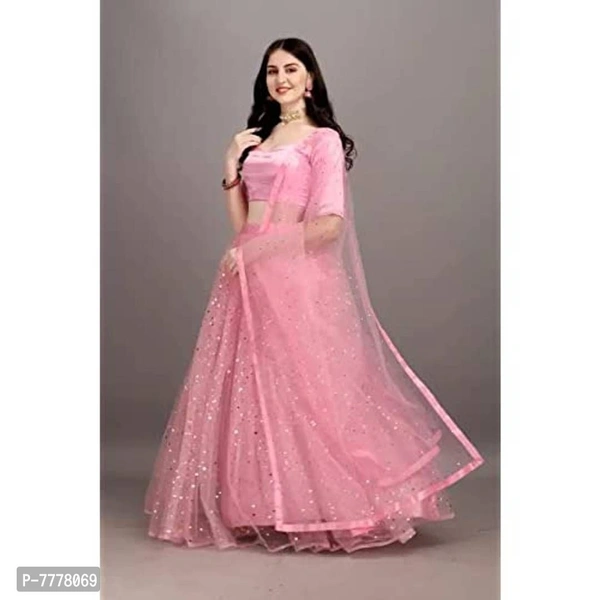 Drashti Villa Womens Embellished, Self Design Semi Stitched Lehenga Choli (Pink) - P-7778069