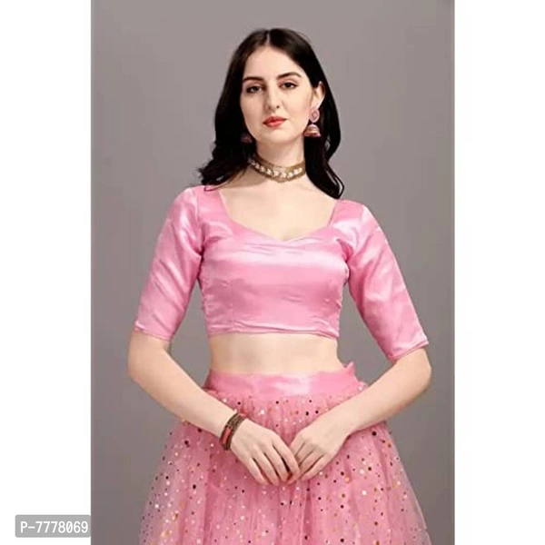 Drashti Villa Womens Embellished, Self Design Semi Stitched Lehenga Choli (Pink) - P-7778069