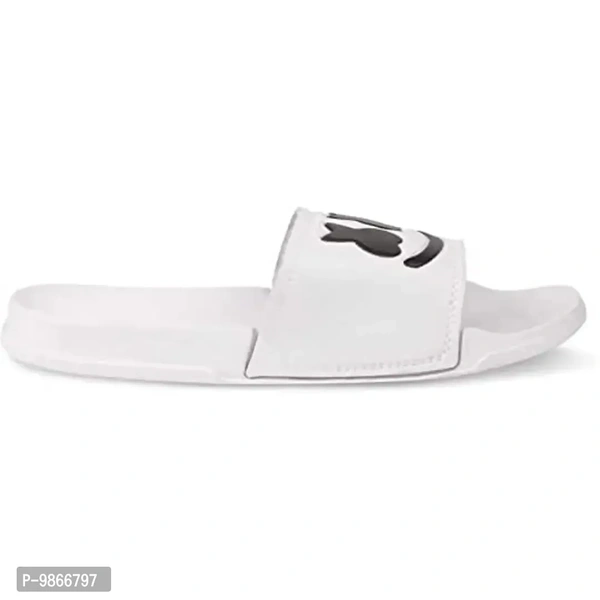 MSDIAN Sliders for Men, Boys | Comfortable|Lightweighted House Slippers (GUDDA WHT) - P-9866797, Uk6