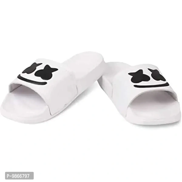MSDIAN Sliders for Men, Boys | Comfortable|Lightweighted House Slippers (GUDDA WHT) - P-9866797, Uk10