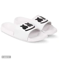 MSDIAN Sliders for Men, Boys | Comfortable|Lightweighted House Slippers (GUDDA WHT) - P-9866797, Uk10