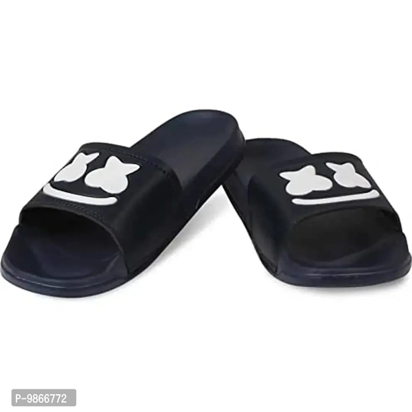 MSDIAN Sliders for Men, Boys | Comfortable|Lightweighted House Slippers (GUDDA NAVY) - P-9866772, Uk6