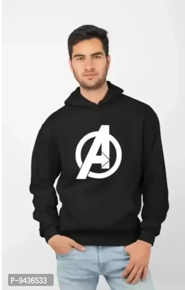 Classic Fleece Printed Hoodie Sweatshirts for Men - P-9436533, L