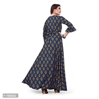 New Ethnic 4 You Women's Anarkali Gown_(Navy Blue Color_Gw-200) - P-7666592, M