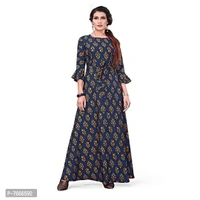 New Ethnic 4 You Women's Anarkali Gown_(Navy Blue Color_Gw-200) - P-7666592, XL
