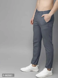 Men Cotton Mid Rise Solid Casual Chinos - P-9625921, 28