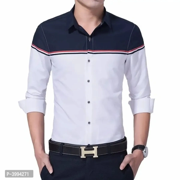 Men's Multicoloured Cotton Long Sleeves Casual Shirts - P-3994271, M