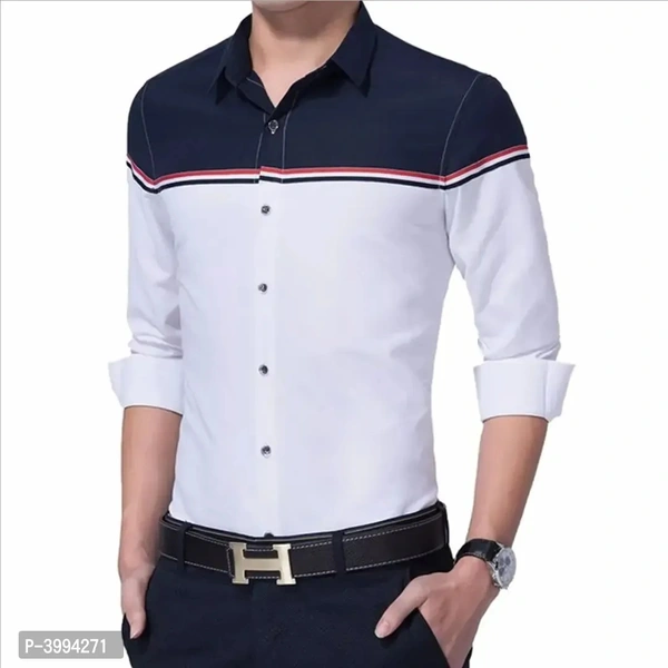 Men's Multicoloured Cotton Long Sleeves Casual Shirts - P-3994271, L
