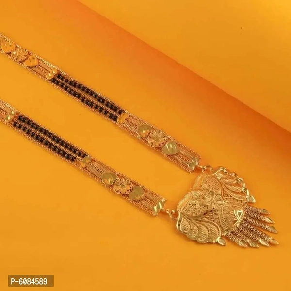 Traditional Glorious Hand Meena Mangalsutra Mangalsutr for Women - P-6084589