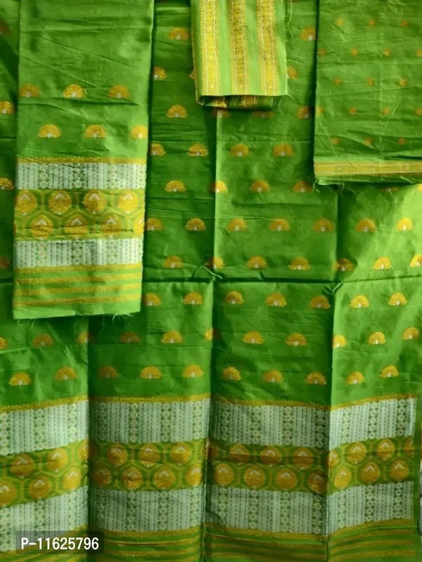 Gold Silver Zari Guna Work assamese mekhla sador (MIXPAAT) | assamese mekhla chador | Mekhla Sadar - P-11625796