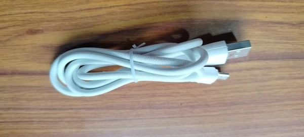 Poorvi Online  Data Cable Type B - White, 1mt