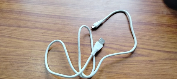 Poorvi Online  Data Cable Type B - White, 1mt