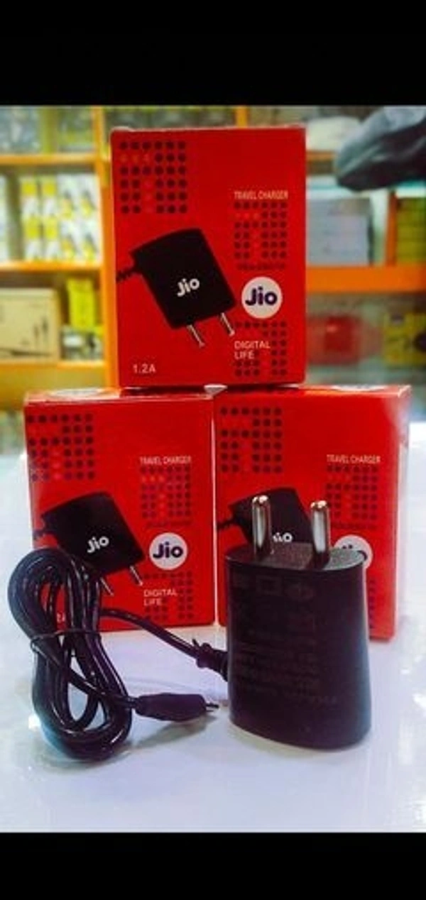 Jio  jio Phone Charger  - Black, 1.5 Mt