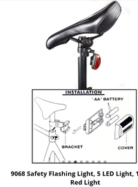 Flashing LED Light Rad - Red