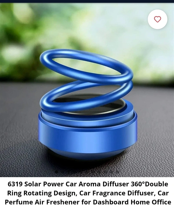 Solar Power Car Ring - Blue
