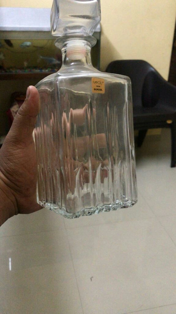Bottle - Decanter  - White, 1000 Ml