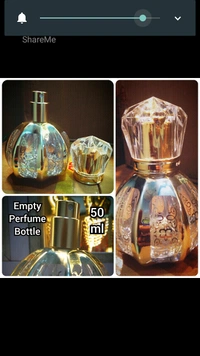 Empty Perfume Bottle  - Gold