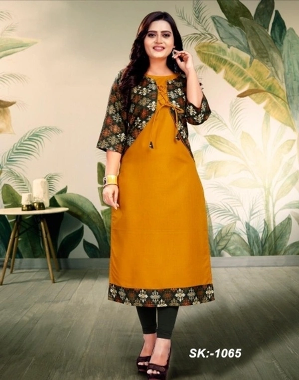 Latest Printed Cotton Kurti - XXL