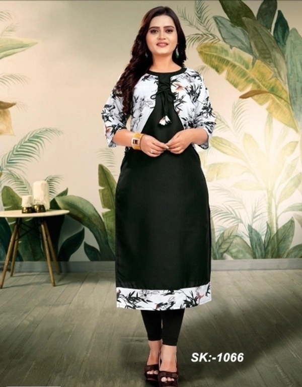 Latest Printed Cotton Kurti - M