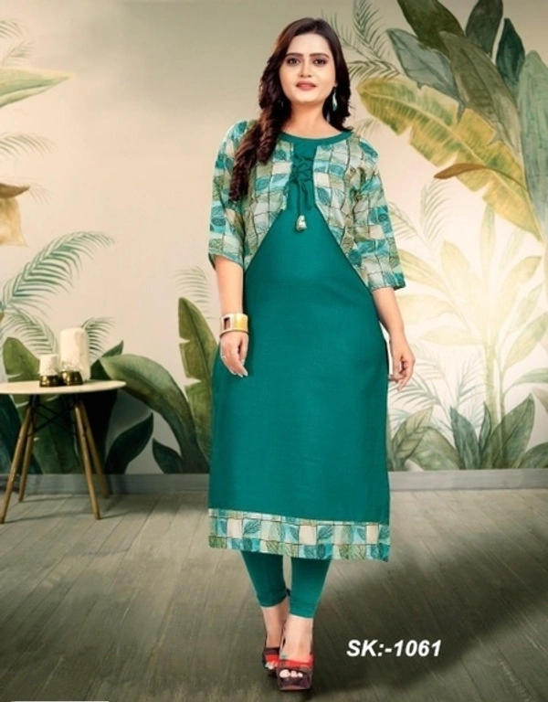 Latest Printed Cotton Kurti - M
