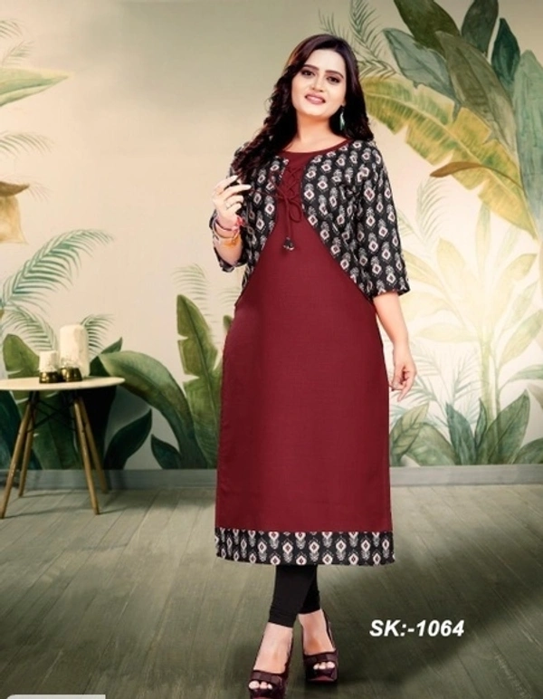 Latest Printed Cotton Kurti - XXL